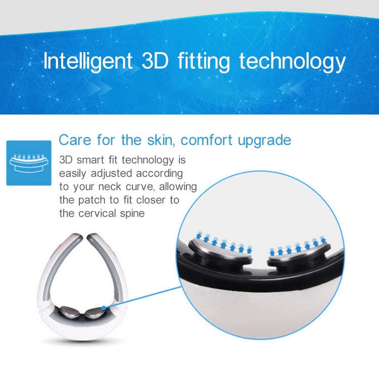 USB Charging 1300 mAh Electric Back Neck Shoulder Electrical Pulse Electric Shock Body Massager, ...