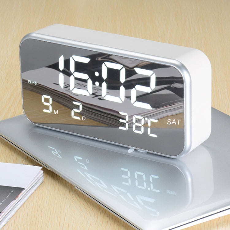 Multi-functional Large Screen LED Digital Music Alarm Clock with Time / Week / Temperature / Cale...