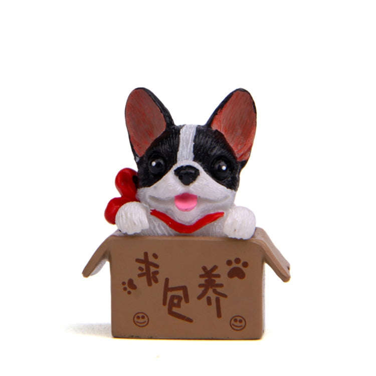 2 PCS Creative Home Decoration Bulldog Doll Ornament, Random Style, Bulldog Doll