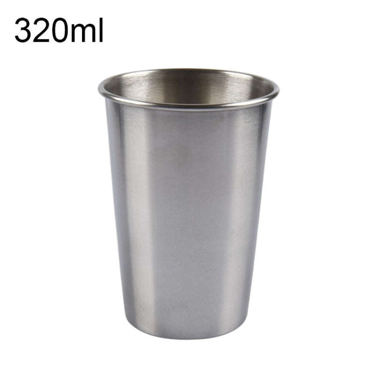 320ml Single Wall Electropolished Stainless Steel Brief Wine Cup(Silver), 320ml
