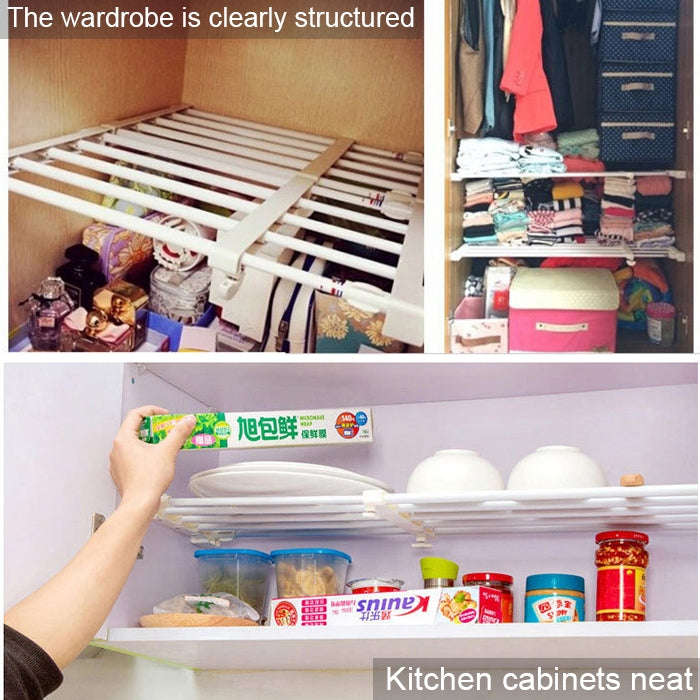 Wardrobe Storage Layered Baffle Cabinet Shelf Dormitory Partition Cupboard Partition Board, Width...