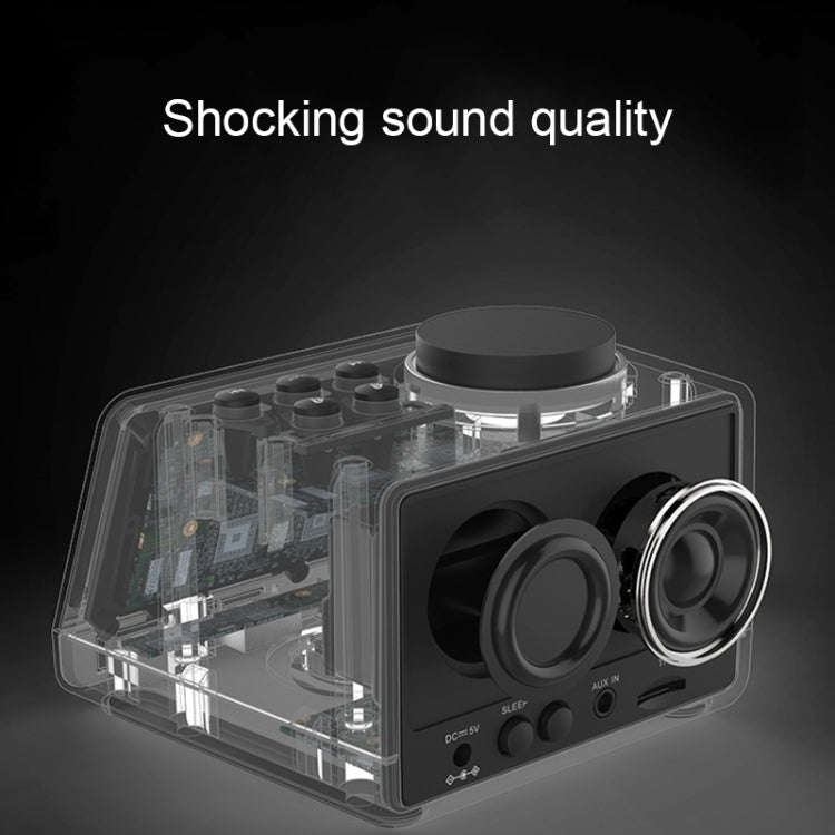 K11 Bluetooth Alarm Clock Speaker Creative Digital Music Clock Display Radio with Dual USB Interf...