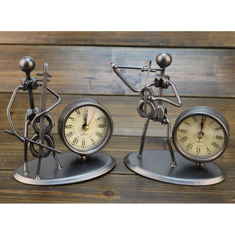 Creative Iron Stainless Steel Small Alarm Clock Retro Personalized Watches and Clocks Boutique Gi...