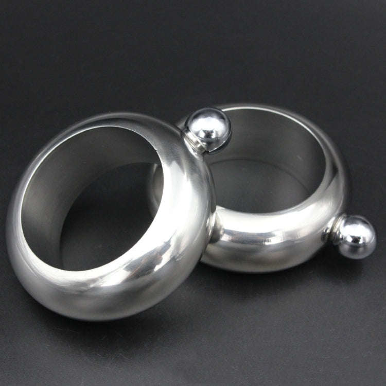 Fashion Creative 100ML Thickened Stainless Steel Bracelet Jug  3.5 Oz, Silver