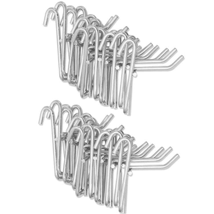 10pcs 3.5mm Supermarket Iron Grid Shelf Hook, Length: 10cm, 3.5mm  10cm