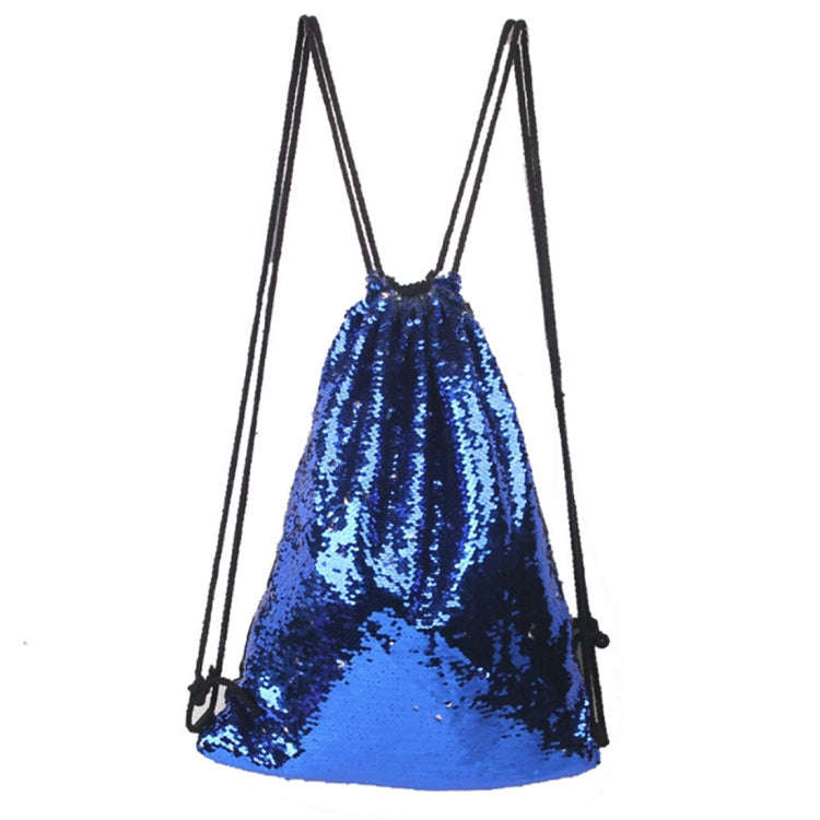 Mermaid Glittering Sequin Drawstring Sports Backpack Shoulder Bag