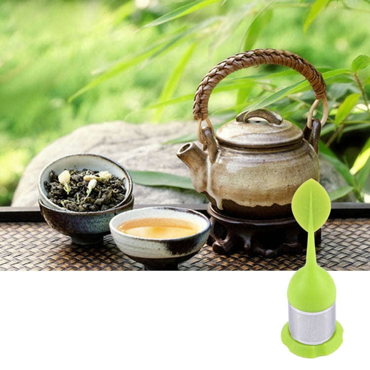 Food Grade Leaf Silicone Make Tea Bag Stainless Steel Tea Strainers, Random Color Delivery, Leaf ...