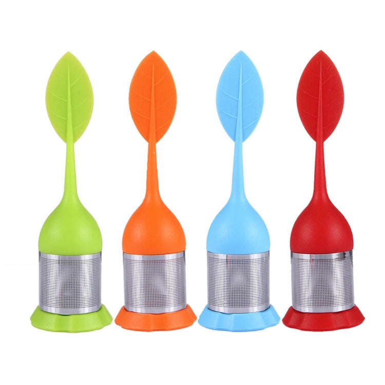 Food Grade Leaf Silicone Make Tea Bag Stainless Steel Tea Strainers, Random Color Delivery, Leaf ...