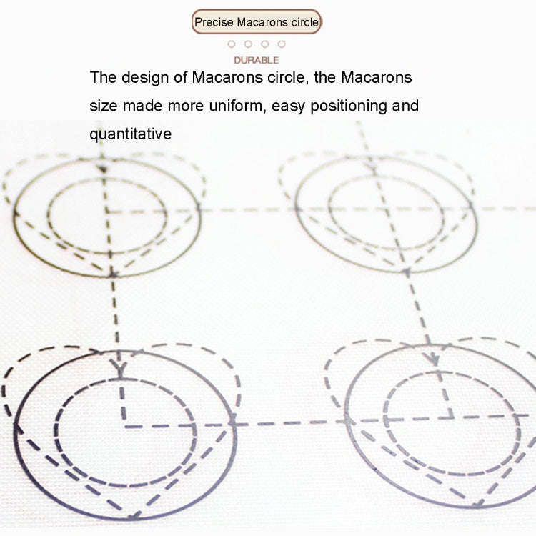 Kitchen Multi-function Roast Macaron Sugar not Sticky Pad & Kneading Pad & Insulation Pad, Size: ...