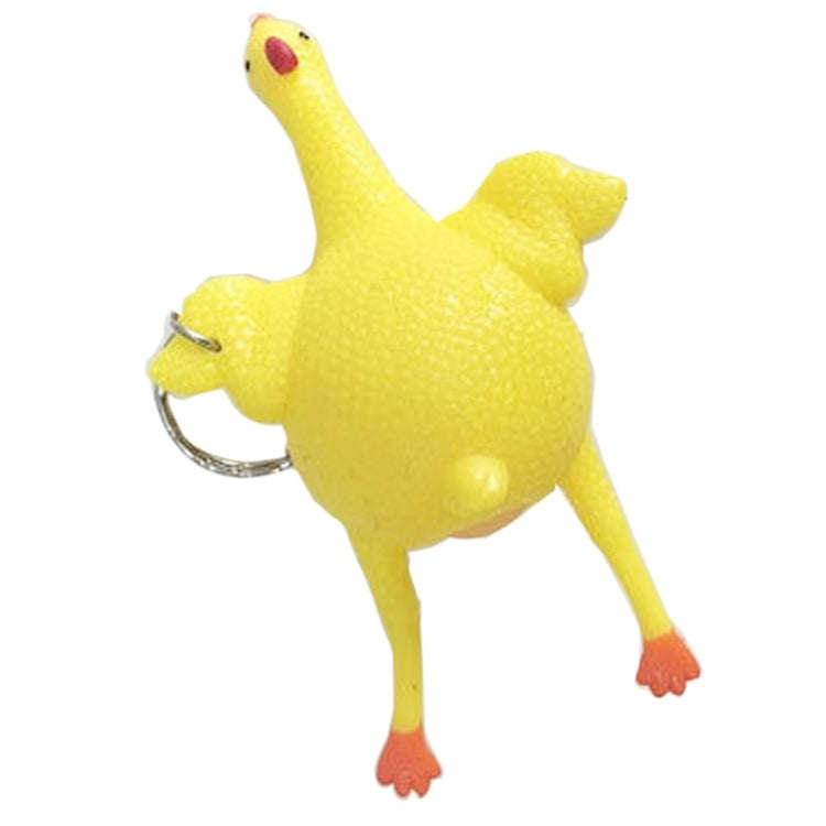 12 PCS Spoof Tricky Funny Gadgets Toys Vent Chicken Whole Egg Laying Hens Crowded Latex Rubber An...