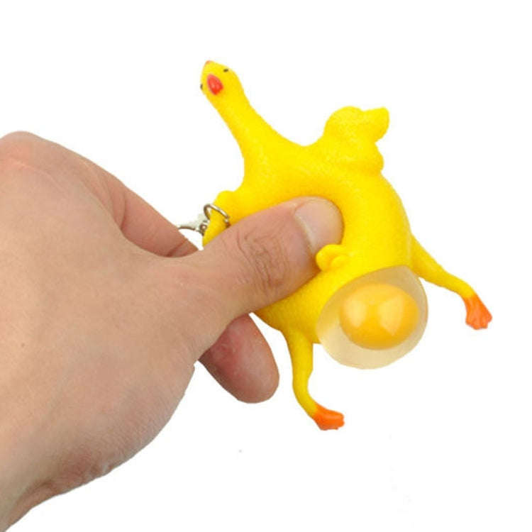 12 PCS Spoof Tricky Funny Gadgets Toys Vent Chicken Whole Egg Laying Hens Crowded Latex Rubber An...
