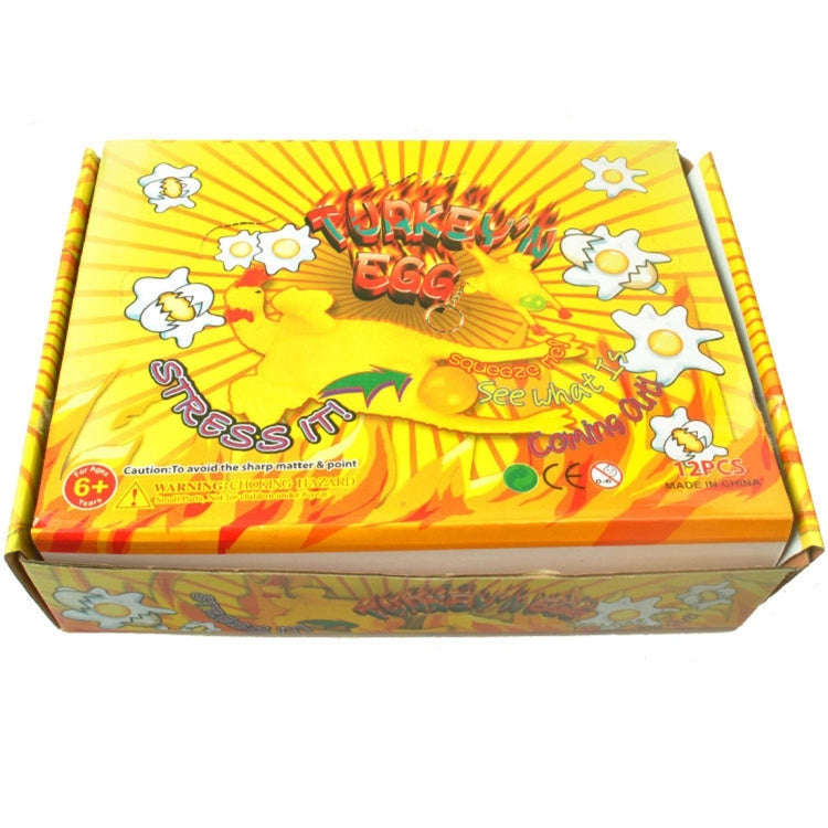 12 PCS Spoof Tricky Funny Gadgets Toys Vent Chicken Whole Egg Laying Hens Crowded Latex Rubber An...