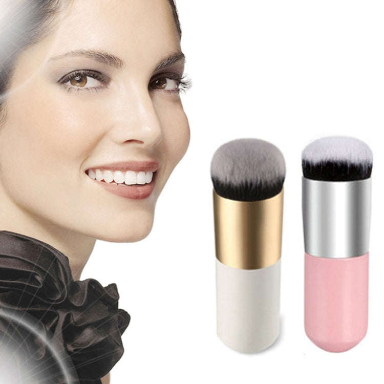 Short Wooden Handle Large Round Head Buffer Foundation Powder Makeup Brushes Plump Round Brush Ma...