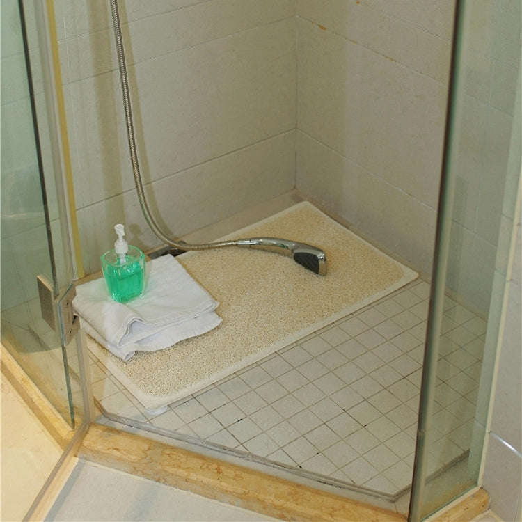 Rectangular Bathroom Bathtub Mildew Stain Resistant PVC Anti-skid Household Foot Pad Carpet, Size...