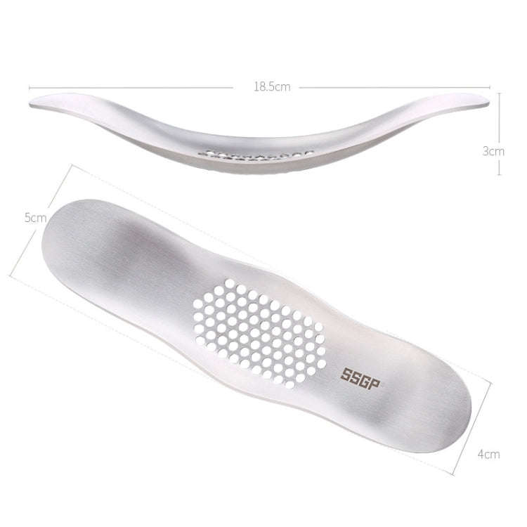 SSGP Kitchen Tool Manual 304 Stainless Steel Brushed Texture Garlic Presser, 304 Stainless Steel ...