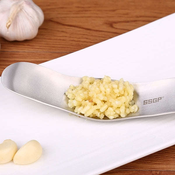 SSGP Kitchen Tool Manual 304 Stainless Steel Brushed Texture Garlic Presser, 304 Stainless Steel ...
