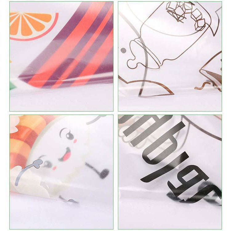 5 PCS Fruit Vegetable Pattern Household Kitchen Self-adhesive High Temperature Resistance Oil Res...