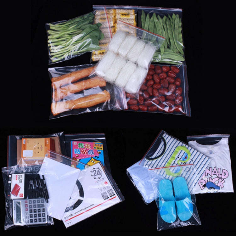 100pcs/pack PE Self Sealing Clear Zip Lock Packaging Bag, 9cm x 13cm, Custom Printing and Size ar...