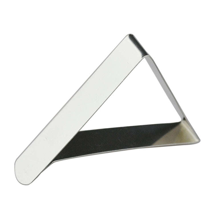 10 PCS Stainless Steel Tablecloth Clip Adjustable Triangle Clamp Holder, 10 PCS