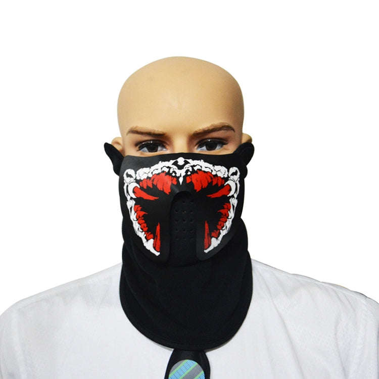 FG-FULL-01 Halloween Mask Voice Control LED Cold Light Terror Cosplay Mask, FG-FULL-01