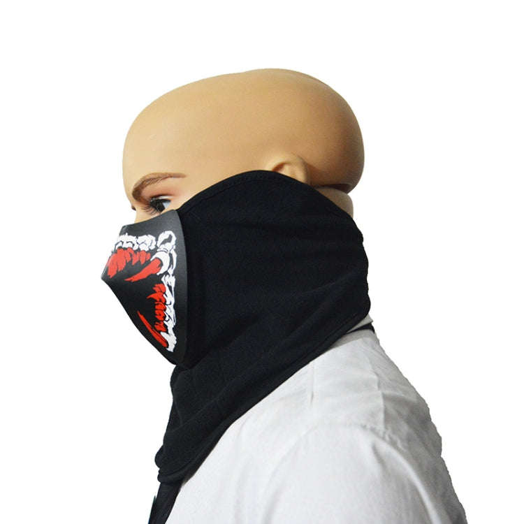 FG-FULL-01 Halloween Mask Voice Control LED Cold Light Terror Cosplay Mask, FG-FULL-01