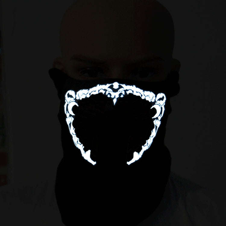 FG-FULL-01 Halloween Mask Voice Control LED Cold Light Terror Cosplay Mask, FG-FULL-01