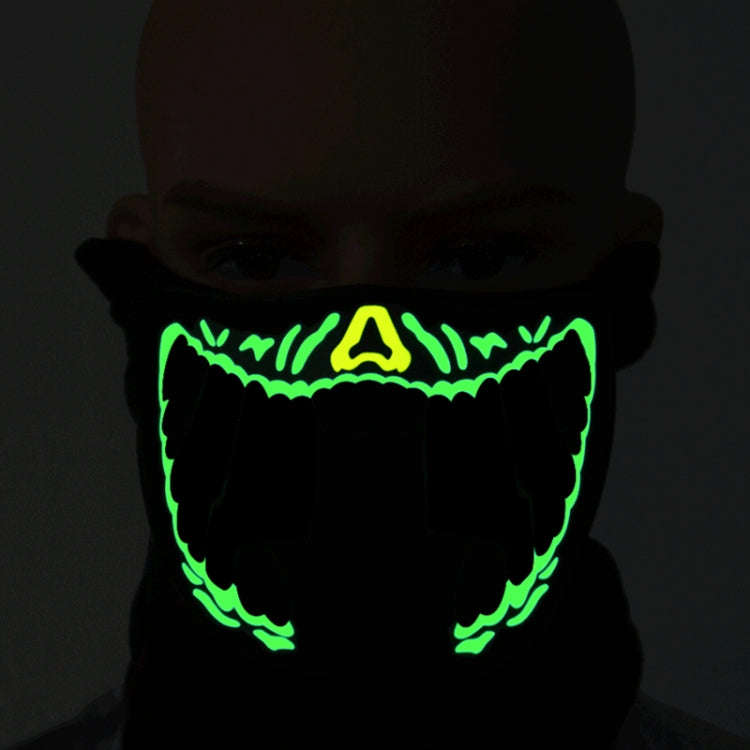 FG-MA-01 Halloween Mask Voice Control LED Cold Light Terror Cosplay Mask, FG-MA-01