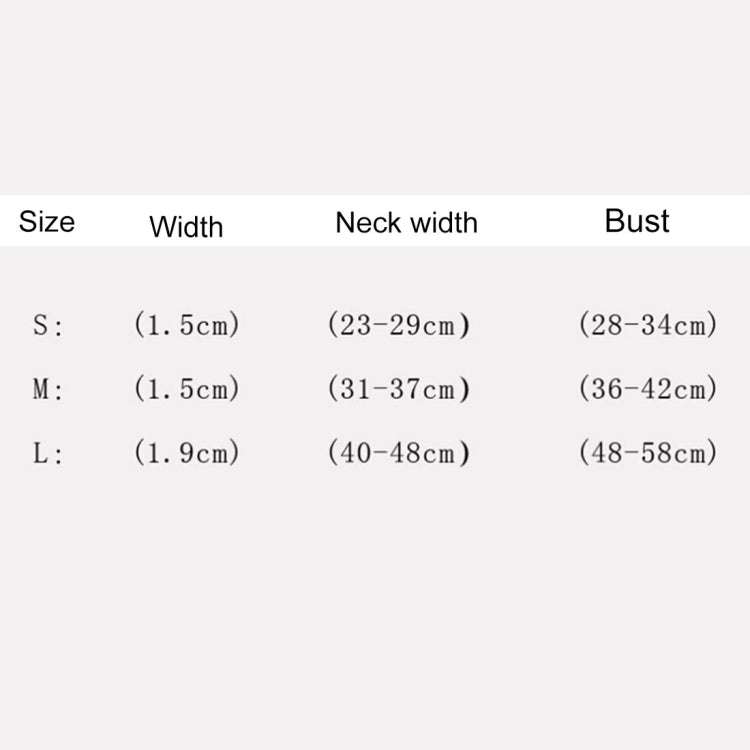Rhinestone Leather Glasses Style Breathable Dog Chest Strap, Size: S