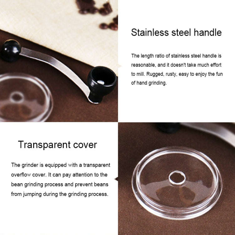 Portable Conical Burr Mill Manual Spice Herbs Hand Grinding Machine Coffee Grinder, Capacity: 36g...
