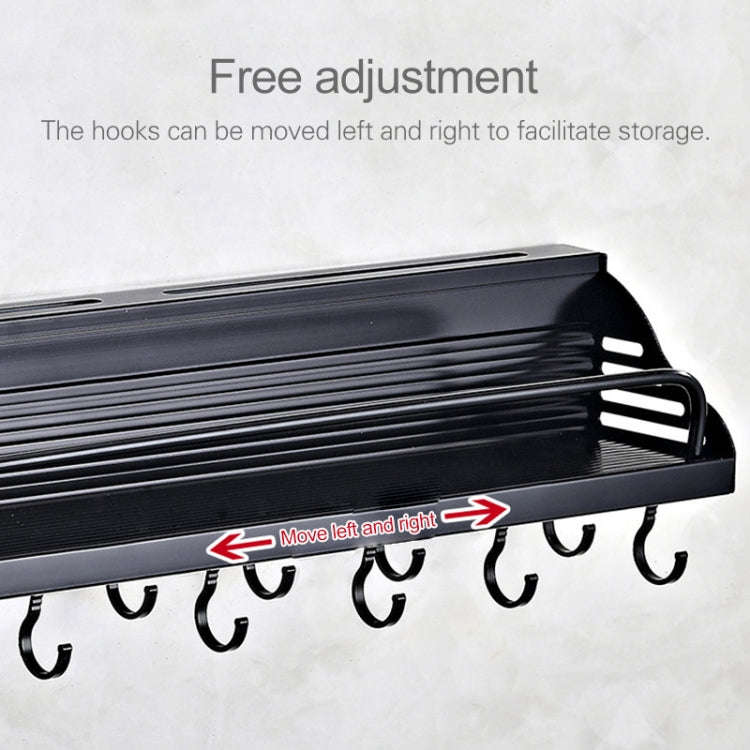 A Version 40cm 1 Cup Kitchen Multi-function Wall-mounted Condiment Storage Rack, A Version 40cm