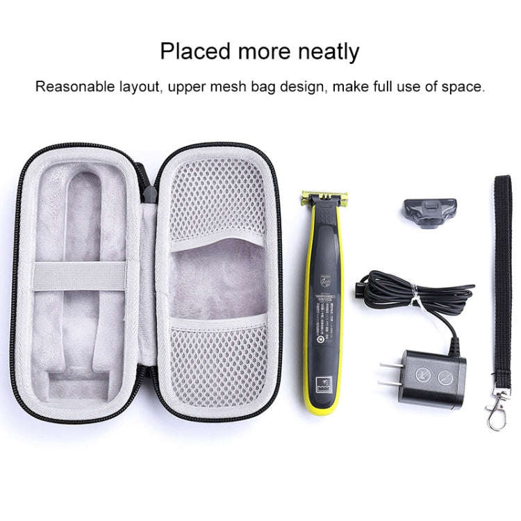 Portable EVA Shockproof Bag Shaver Storage Bag Box with Rope for Philips OneBlade, For Philips On...