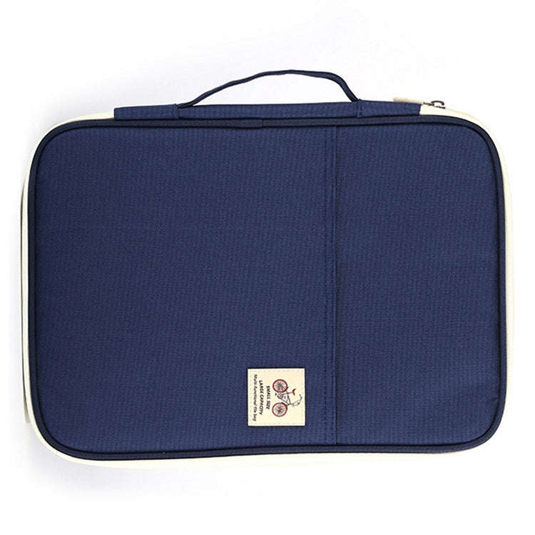 Office Supplies Multi-purpose Zipper Document Folder A4 Storage Bag