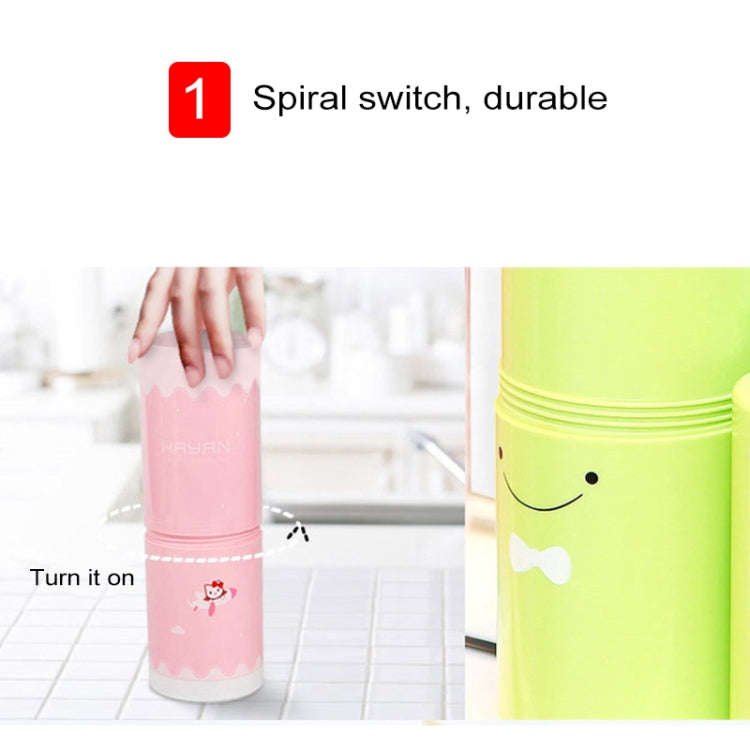 Creative 5 in 1 Portable Gargle Cup Shampoo Sub-Bottle Comb Make-up Mirror Travel Wash Kits, Stan...