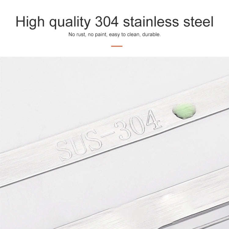 304 Stainless Steel Wall-mounted Kitchen Rack Hanging Knife Holder Double Cage Chopsticks Caniste...