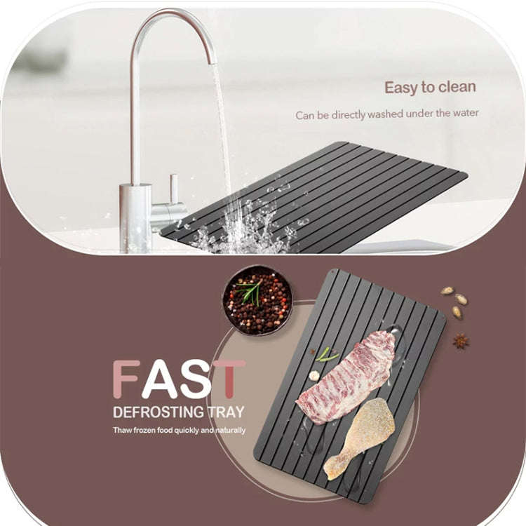 Kitchen Tool Rapid Defrosting Tray Thawing Plate Frozen Food Defrost Without Electricity, Size: 1...