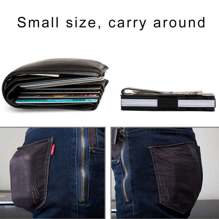 Slim Wallet Money Clip Credit Card Holder, Random Color, X-11