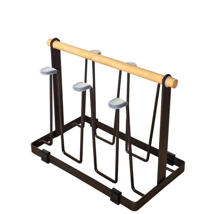 Iron Kitchen Cup Holder Drain Shelf