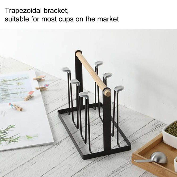 Iron Kitchen Cup Holder Drain Shelf