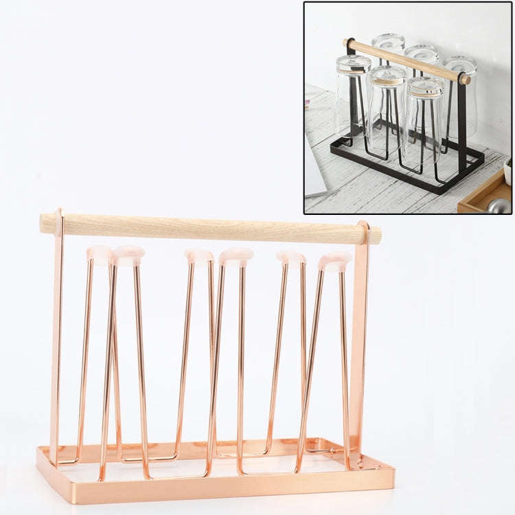Iron Kitchen Cup Holder Drain Shelf