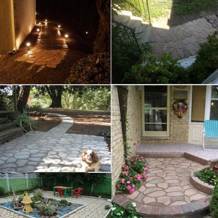 Manual Cement Concrete Road Mold Plastic Mold DIY Garden Pavement Mold, Garden Pavement Mold