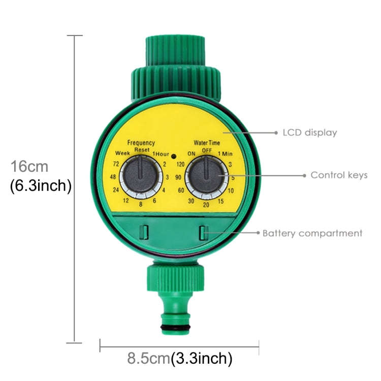 Garden Electronic Water Timer  Digital Solenoid Valve Intelligent Irrigation Sprinkler Controller...