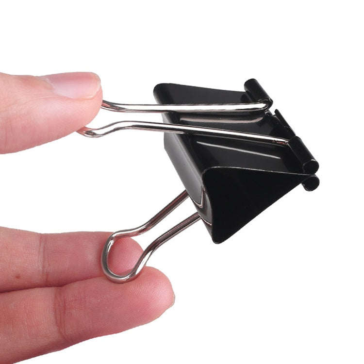 20PCS 51mm Black Metal Clip Notes Letter Paper Clip Office Bind, 20PCS / 51mm