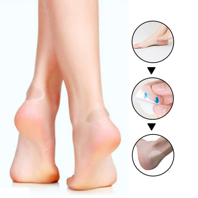 10 PCS Foot Care Skin Hydrogel Analgesic Plaster Blisters Slip Heel Protector Size: 28x69cm, Size...