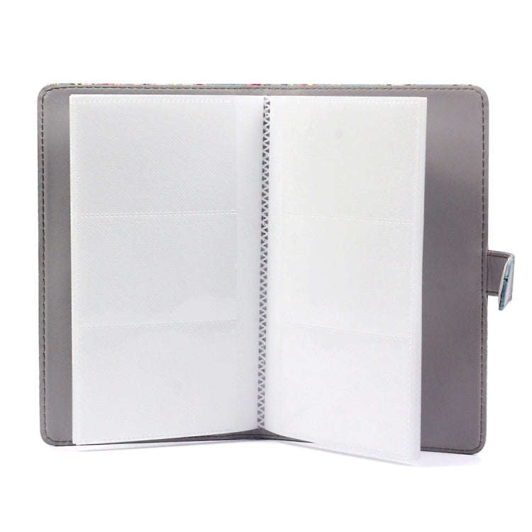 Rose Pattern 3 inch DIY PU Mini Creativity Insert Type 32 Pages Exquisite Photo Album for Polaroi...