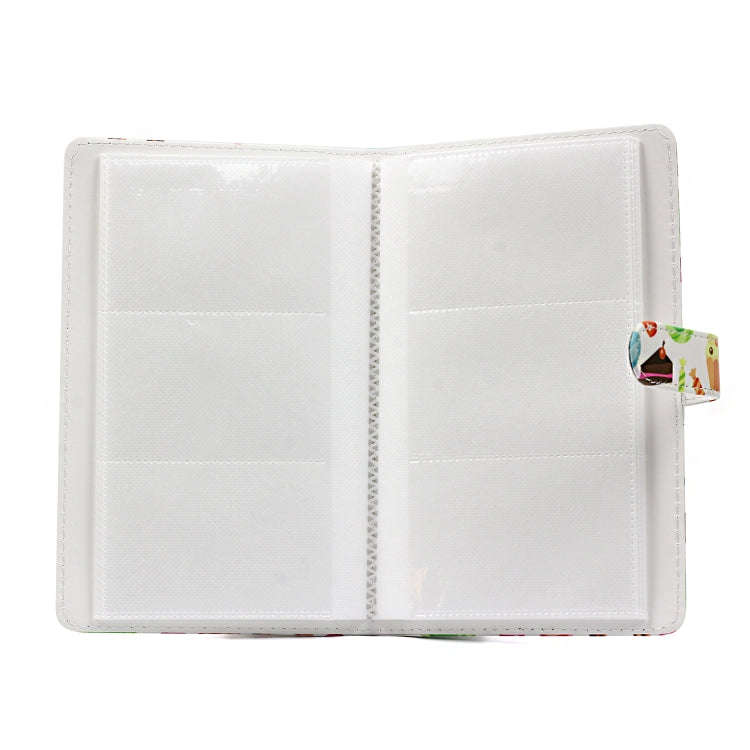 Dessert Pattern 3 inch DIY PU Mini Creativity Insert Type 32 Pages Exquisite Photo Album for Pola...