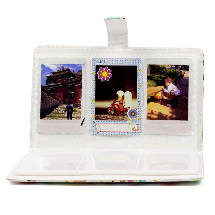 Dessert Pattern 3 inch DIY PU Mini Creativity Insert Type 32 Pages Exquisite Photo Album for Pola...