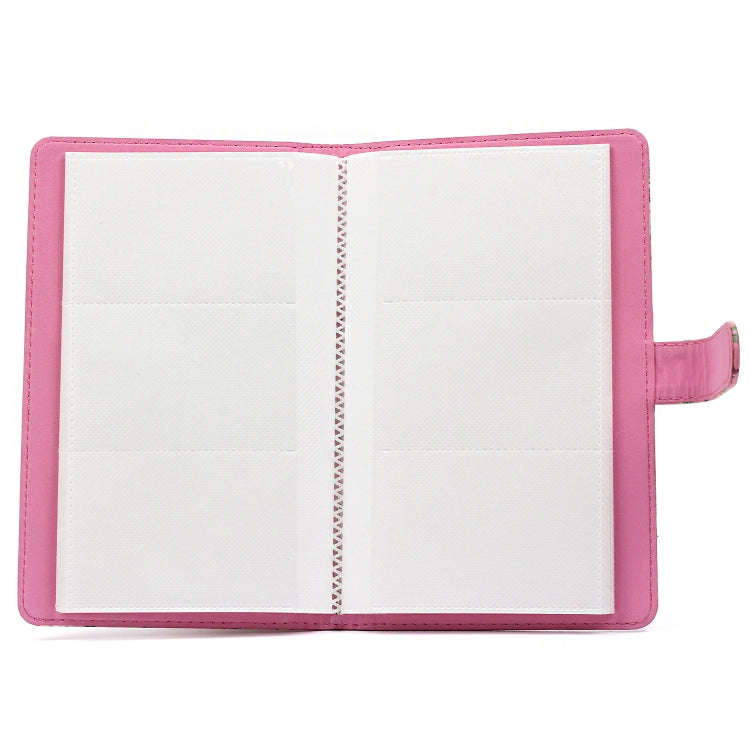 Pink Flamingo Pattern 3 inch DIY PU Mini Creativity Insert Type 32 Pages Exquisite Photo Album fo...