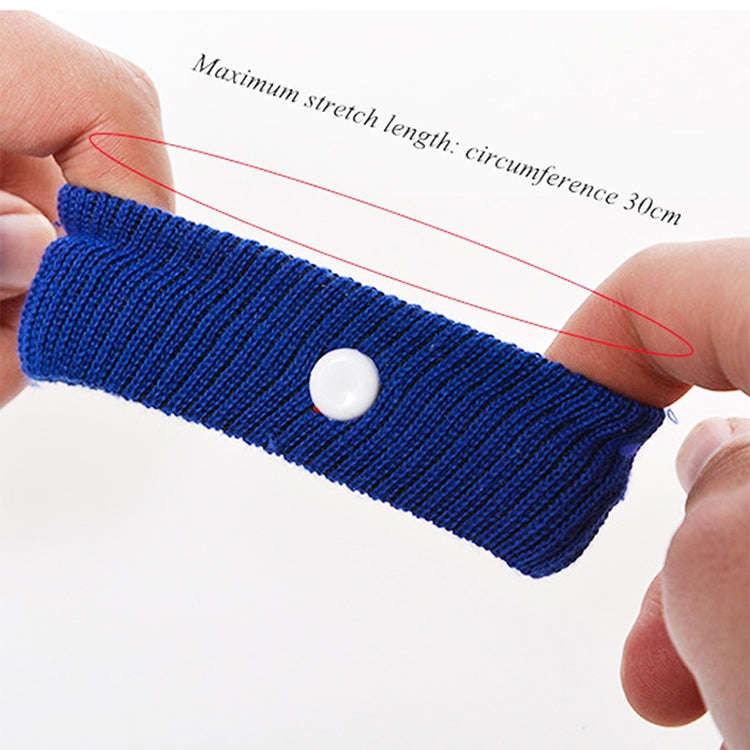 Physical Method Carsickness Prevention Antiemetic Polyester Wristband, One Pair, Black