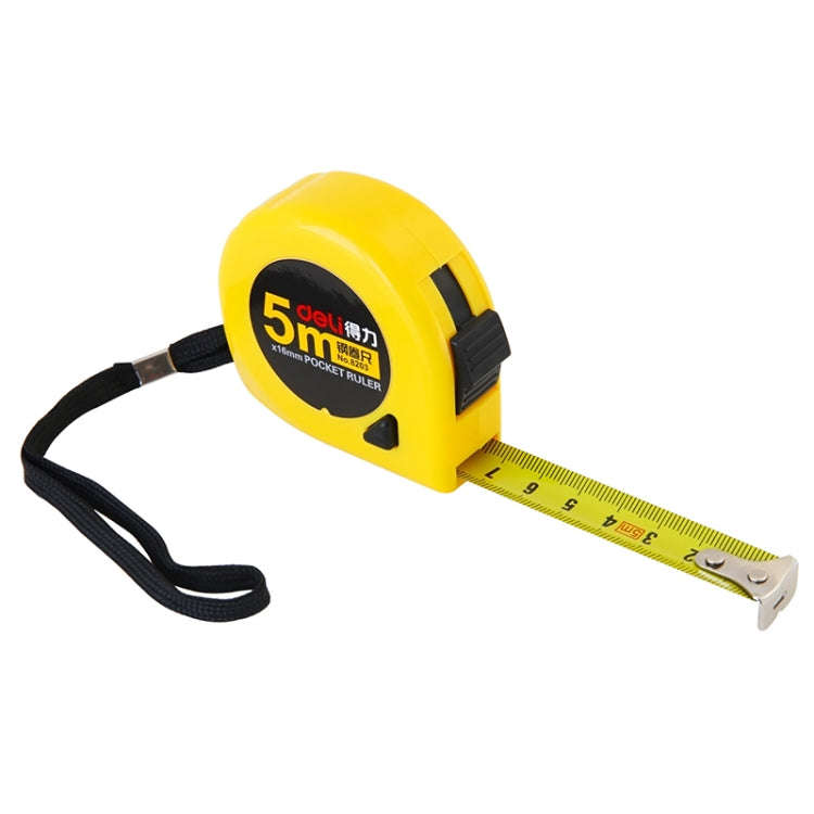 deli Retractable Ruler Measuring Tape Portable Pull Ruler Mini Tape Measure, Length: 5m, 5m