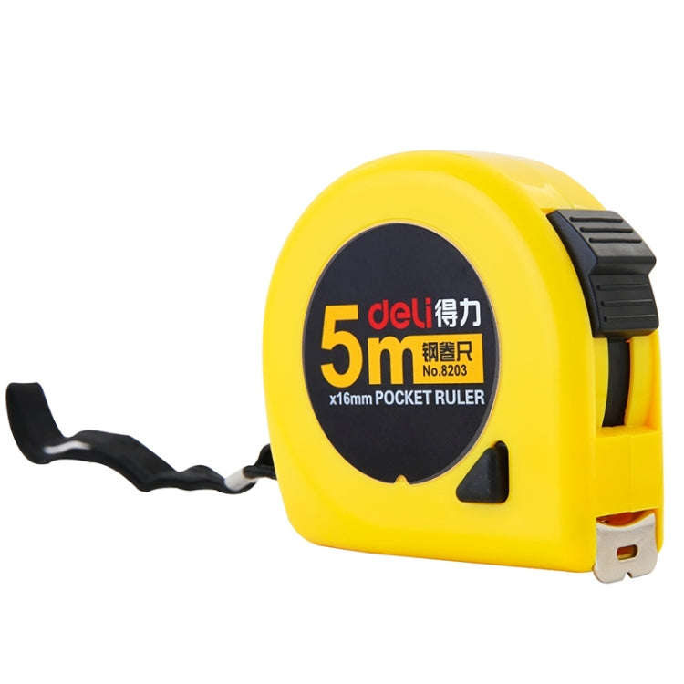 deli Retractable Ruler Measuring Tape Portable Pull Ruler Mini Tape Measure, Length: 5m, 5m